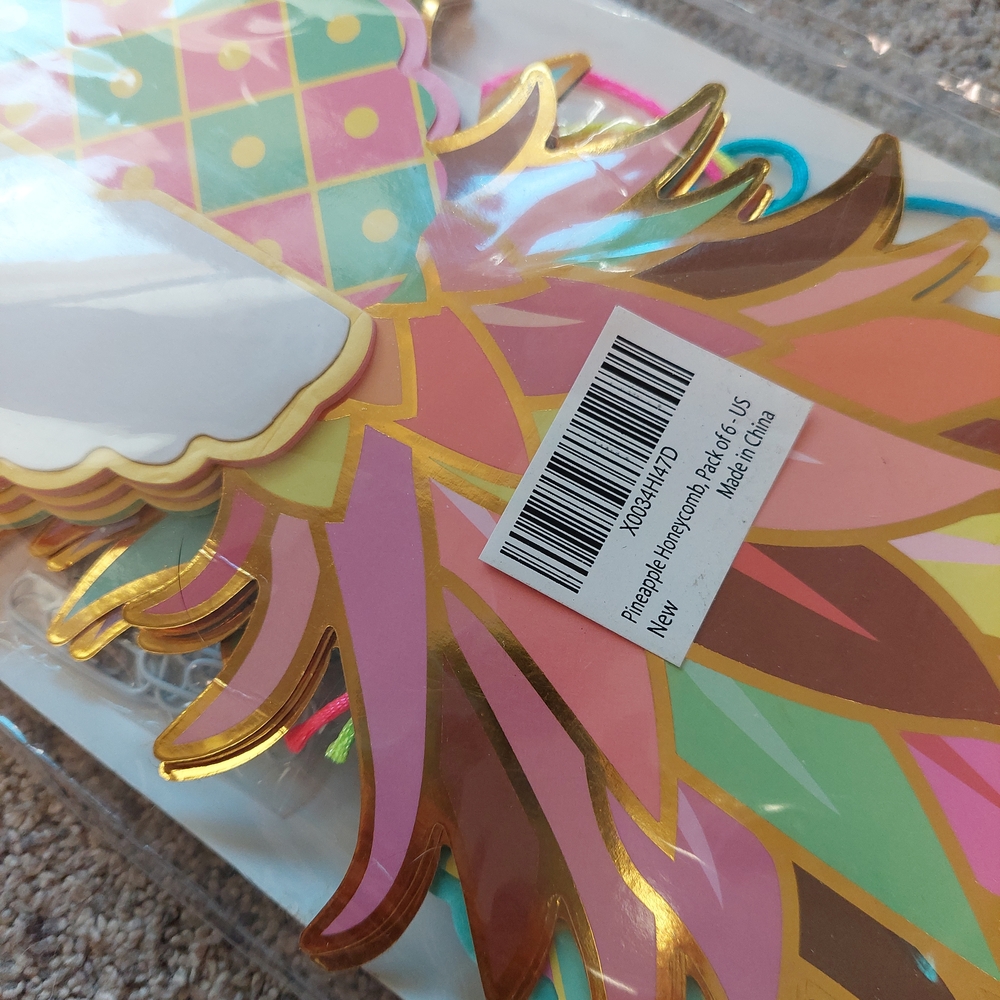 Colorful Pineapple Party Decorations